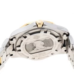 Tag Heuer Blue Two-tone Stainless Steel Aquaracer WAB1120 Men's Wristwatch 39 Mm For Men -Tag Heuer Sales Shop luxury men tag heuer used watches p161157 0004