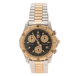 Tag Heuer Black Stainless Steel Professional 200 CE1120 Men's Wristwatch 38 Mm For Men