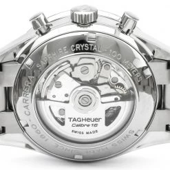 Tag Heuer Black Stainless Steel Carrera Men's Wristwatch 41MM For Men -Tag Heuer Sales Shop luxury men tag heuer used watches p165660 003