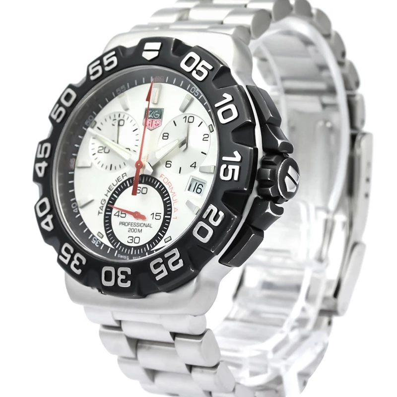 Tag Heuer Silver Stainless Steel Formula 1 Men's Wristwatch 40MM For Men 1 Tag Heuer Silver Stainless Steel Formula 1 Men's Wristwatch 40MM For Men