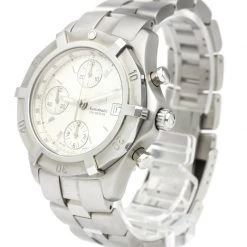 Tag Heuer Silver Stainless Steel 2000 Exclusive Men's Wristwatch 41MM For Men