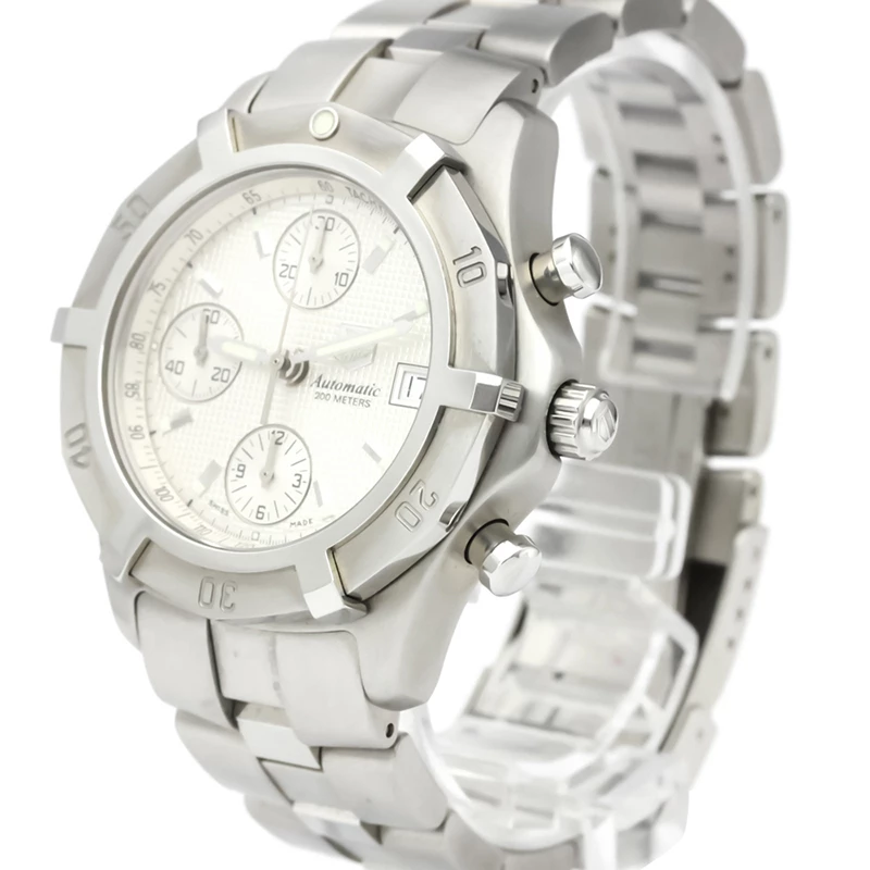 Tag Heuer Silver Stainless Steel 2000 Exclusive Men's Wristwatch 41MM For Men 1 Tag Heuer Silver Stainless Steel 2000 Exclusive Men's Wristwatch 41MM For Men