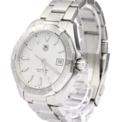 Tag Heuer Silver Stainless Steel Aquaracer Men's Wristwatch 40MM For Men