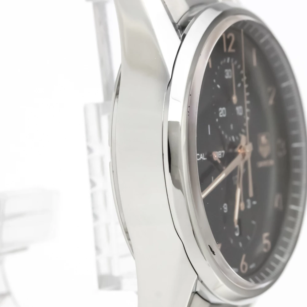 Tag Heuer Black Stainless Steel Carrera Calibre 1887 Men's Wristwatch 43MM For Men 5 Tag Heuer Black Stainless Steel Carrera Calibre 1887 Men's Wristwatch 43MM For Men - Image 5