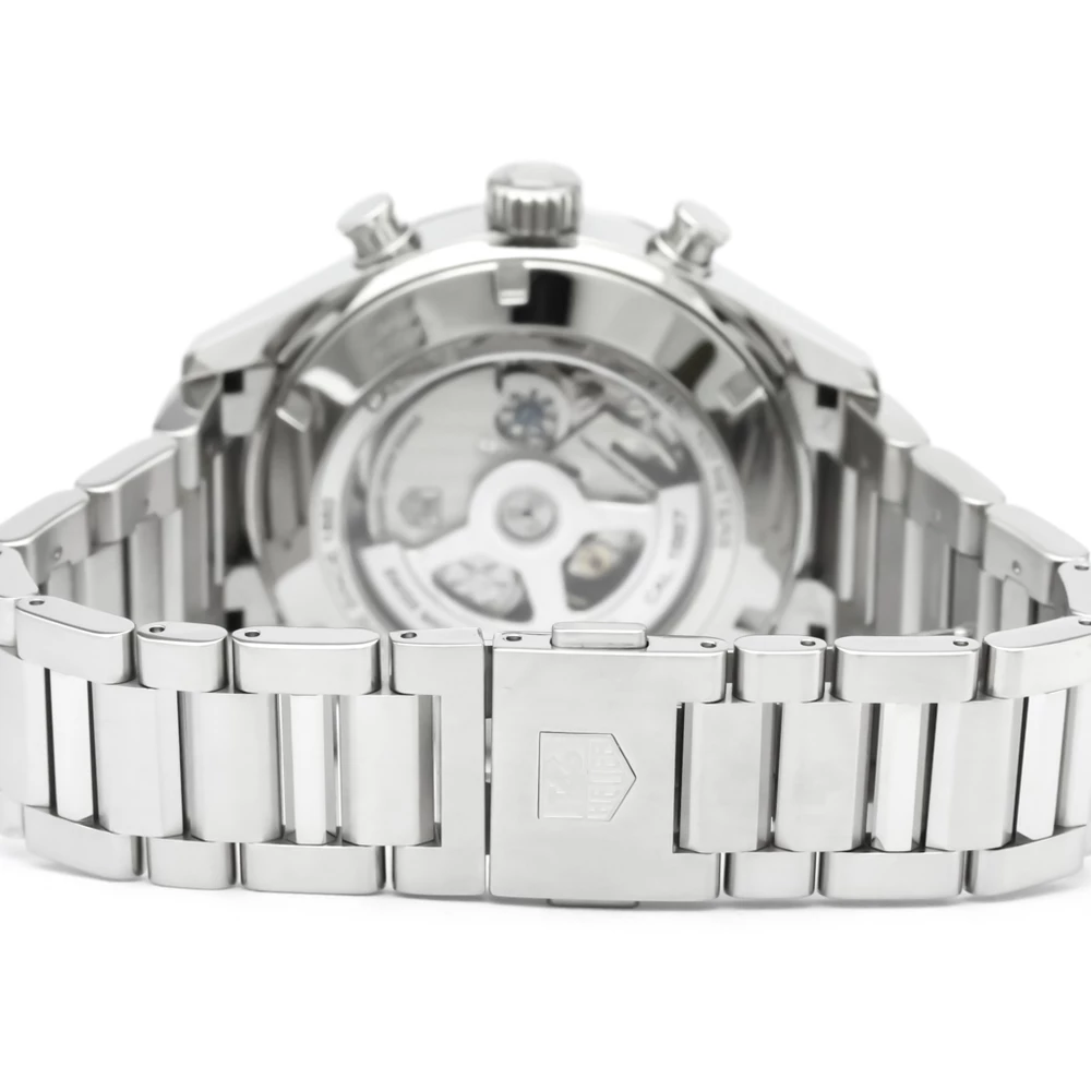 Tag Heuer Black Stainless Steel Carrera Calibre 1887 Men's Wristwatch 43MM For Men 4 Tag Heuer Black Stainless Steel Carrera Calibre 1887 Men's Wristwatch 43MM For Men - Image 4