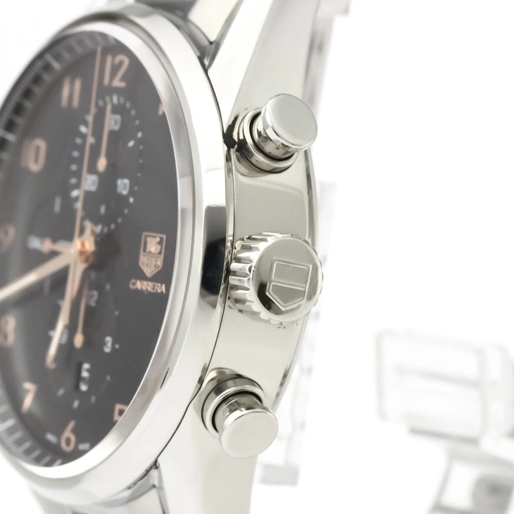 Tag Heuer Black Stainless Steel Carrera Calibre 1887 Men's Wristwatch 43MM For Men 6 Tag Heuer Black Stainless Steel Carrera Calibre 1887 Men's Wristwatch 43MM For Men - Image 6