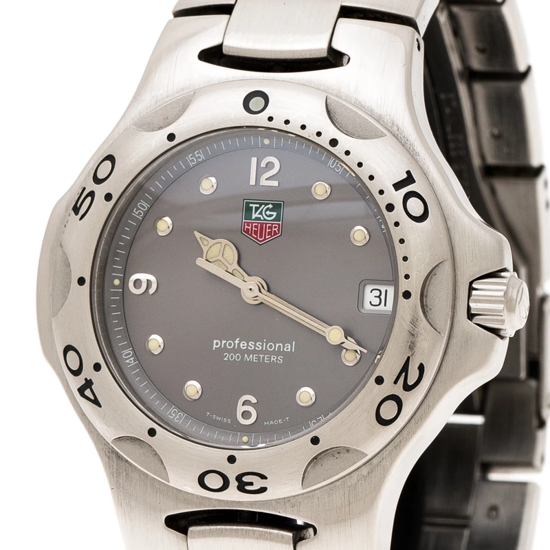 Tag Heuer Grey Stainless Steel Kirium WL1111 Men's Wristwatch 40 Mm For Men 3 Tag Heuer Grey Stainless Steel Kirium WL1111 Men's Wristwatch 40 Mm For Men - Image 3