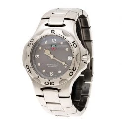 Tag Heuer Grey Stainless Steel Kirium WL1111 Men's Wristwatch 40 Mm For Men