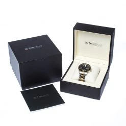 Tag Heuer Black Two-Tone Stainless Steel Aquaracer WAK2122 Men's Wristwatch 41 Mm For Men -Tag Heuer Sales Shop luxury men tag heuer used watches p224504 009