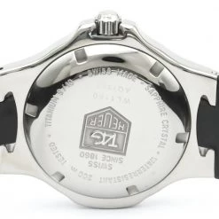 Tag Heuer Black Stainless Steel And Rubber Kirium WL1180 Men's Wristwatch 36MM For Men 10 Tag Heuer Black Stainless Steel And Rubber Kirium WL1180 Men's Wristwatch 36MM For Men -Tag Heuer Sales Shop luxury men tag heuer used watches p229634 007