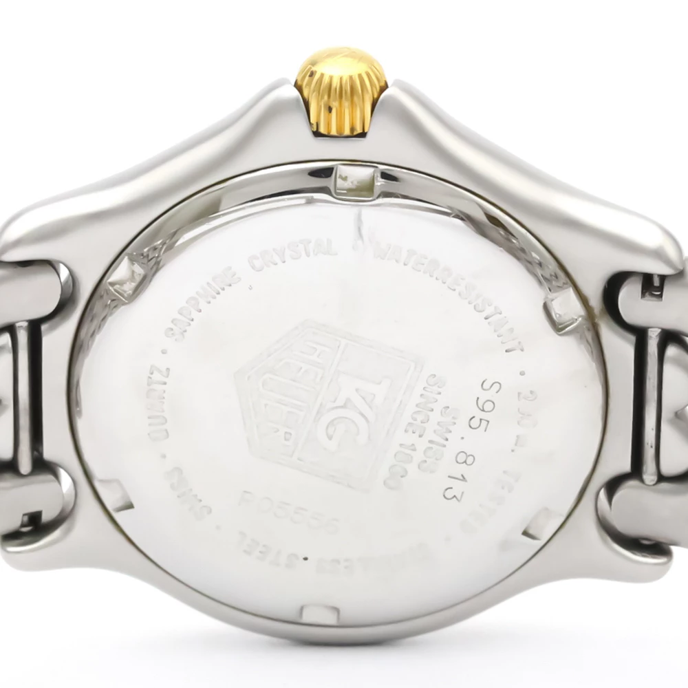 Tag Heuer Gray 18K Yellow Gold Plated Stainless Steel Sel Professional 200M S95.813 Men's Wristwatch 34 MM For Men 3 Tag Heuer Gray 18K Yellow Gold Plated Stainless Steel Sel Professional 200M S95.813 Men's Wristwatch 34 MM For Men - Image 3