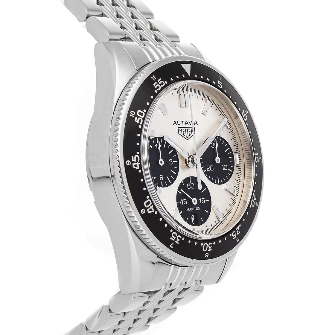 Tag Heuer Black/White Stainless Steel Heuer Heritage "Jack Heauer Limited Edition" CBE2111.BA0687 Men's Wristwatch 42 MM For Men 5 Tag Heuer Black/White Stainless Steel Heuer Heritage "Jack Heauer Limited Edition" CBE2111.BA0687 Men's Wristwatch 42 MM For Men - Image 5