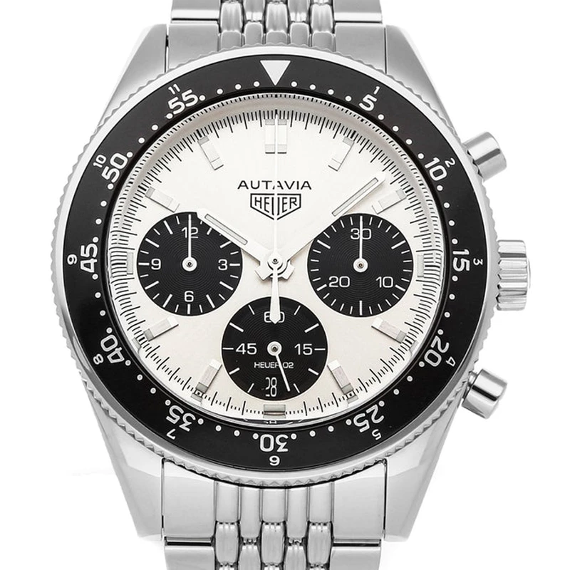 Tag Heuer Black/White Stainless Steel Heuer Heritage "Jack Heauer Limited Edition" CBE2111.BA0687 Men's Wristwatch 42 MM For Men 2 Tag Heuer Black/White Stainless Steel Heuer Heritage "Jack Heauer Limited Edition" CBE2111.BA0687 Men's Wristwatch 42 MM For Men - Image 2