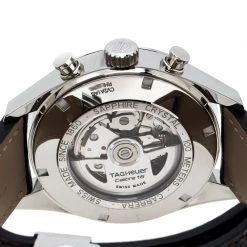 Tag Heuer Silver White Stainless Steel Leather Carrera Caliber 16 CV2A1AC Men's Wristwatch 43 Mm For Men 11 Tag Heuer Silver White Stainless Steel Leather Carrera Caliber 16 CV2A1AC Men's Wristwatch 43 Mm For Men -Tag Heuer Sales Shop luxury men tag heuer used watches p269969 003