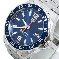 Tag Heuer Blue Stainless Steel Formula 1 WAZ1010.BA0842 Men's Wristwatch 43 Mm For Men -Tag Heuer Sales Shop luxury men tag heuer used watches p315571 009