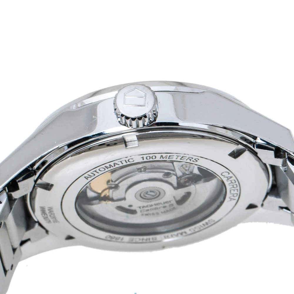 TAG Heuer Blue Stainless Steel Carrera Calibre 5 WAR201E.BA0723 Men's Wristwatch 41 Mm For Men 6 TAG Heuer Blue Stainless Steel Carrera Calibre 5 WAR201E.BA0723 Men's Wristwatch 41 Mm For Men - Image 6