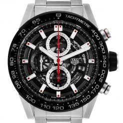 Tag Heuer Black Stainless Steel Carrera Automatic Chronograph CAR2A1W Men's Wristwatch 45 MM For Men 11 Tag Heuer Black Stainless Steel Carrera Automatic Chronograph CAR2A1W Men's Wristwatch 45 MM For Men -Tag Heuer Sales Shop luxury men tag heuer used watches p325423 004