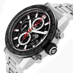 Tag Heuer Black Stainless Steel Carrera Automatic Chronograph CAR2A1W Men's Wristwatch 45 MM For Men 10 Tag Heuer Black Stainless Steel Carrera Automatic Chronograph CAR2A1W Men's Wristwatch 45 MM For Men -Tag Heuer Sales Shop luxury men tag heuer used watches p325423 005
