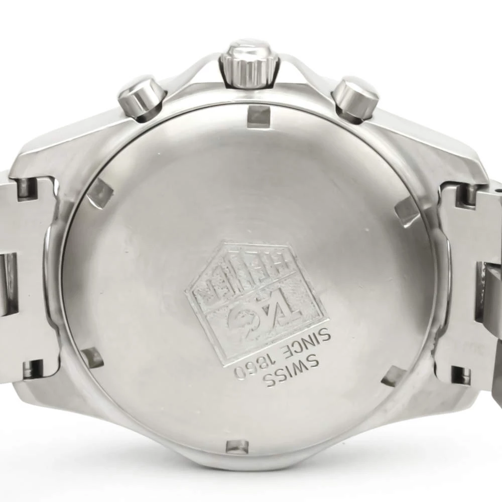 Tag Heuer Blue Stainless Steel 2000 Exclusive Chronograph CN1112 Quartz Men's Wristwatch 38 MM For Men 5 Tag Heuer Blue Stainless Steel 2000 Exclusive Chronograph CN1112 Quartz Men's Wristwatch 38 MM For Men - Image 5