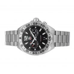 Tag Heuer Black Stainless Steel Formula 1 Alarm WAZ111A.BA0875 Men's Wristwatch 41 MM For Men -Tag Heuer Sales Shop luxury men tag heuer used watches p354438 005