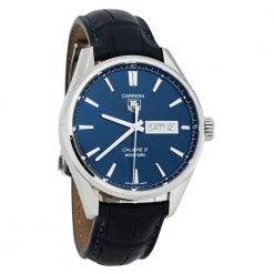 TAG Heuer Carrera Blue Stainless Steel Calibre 5 WAR201E Men's Wristwatch 41MM For Men