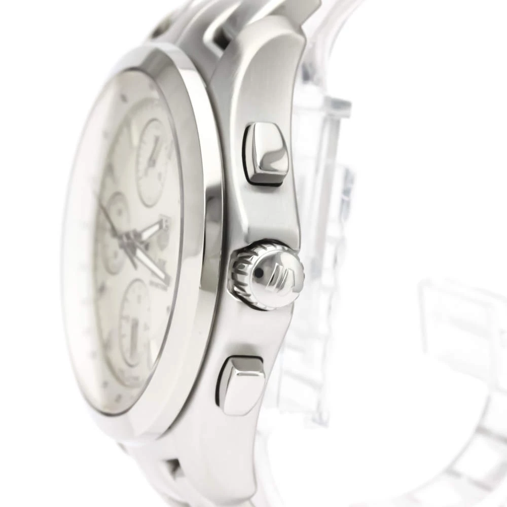 Tag Heuer Silver Stainless Steel Link Chronograph Automatic CJF2111 Men's Wristwatch 42 MM For Men 5 Tag Heuer Silver Stainless Steel Link Chronograph Automatic CJF2111 Men's Wristwatch 42 MM For Men - Image 5