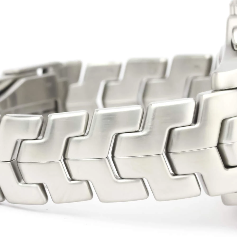 Tag Heuer Silver Stainless Steel Link Chronograph Automatic CJF2111 Men's Wristwatch 42 MM For Men 8 Tag Heuer Silver Stainless Steel Link Chronograph Automatic CJF2111 Men's Wristwatch 42 MM For Men - Image 8