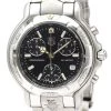 Tag Heuer Black Stainless Steel 6000 Chronogragh Quartz CH1113 Men's Wristwatch 40 MM For Men