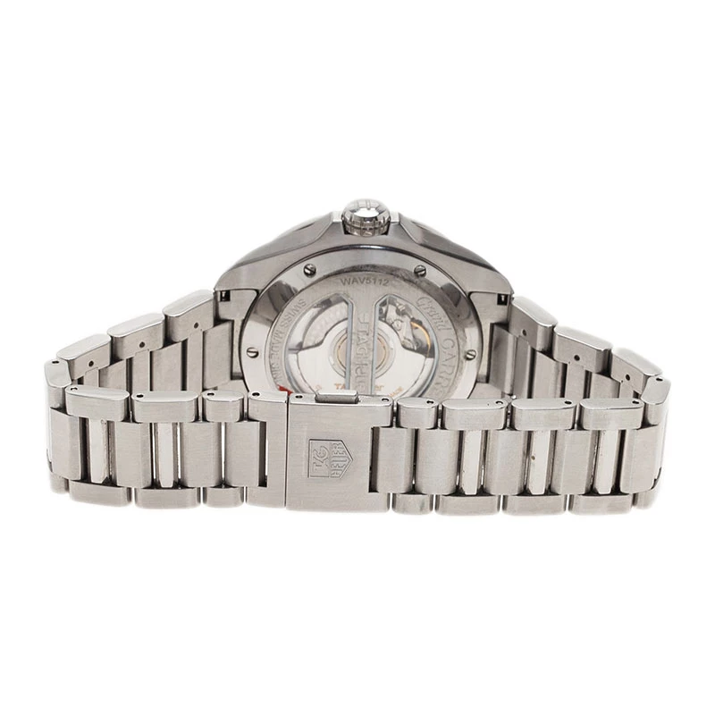Tag Heuer White Stainless Steel Grand Carrera Calibre 8 Men's Wristwatch 43MM For Men 5 Tag Heuer White Stainless Steel Grand Carrera Calibre 8 Men's Wristwatch 43MM For Men - Image 5