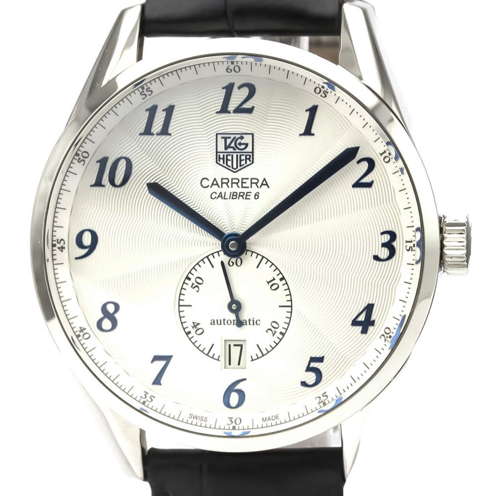 Tag Heuer Silver Stainless Steel Carrera WAS2111 Automatic Men's Wristwatch 39 MM For Men 1 Tag Heuer Silver Stainless Steel Carrera WAS2111 Automatic Men's Wristwatch 39 MM For Men