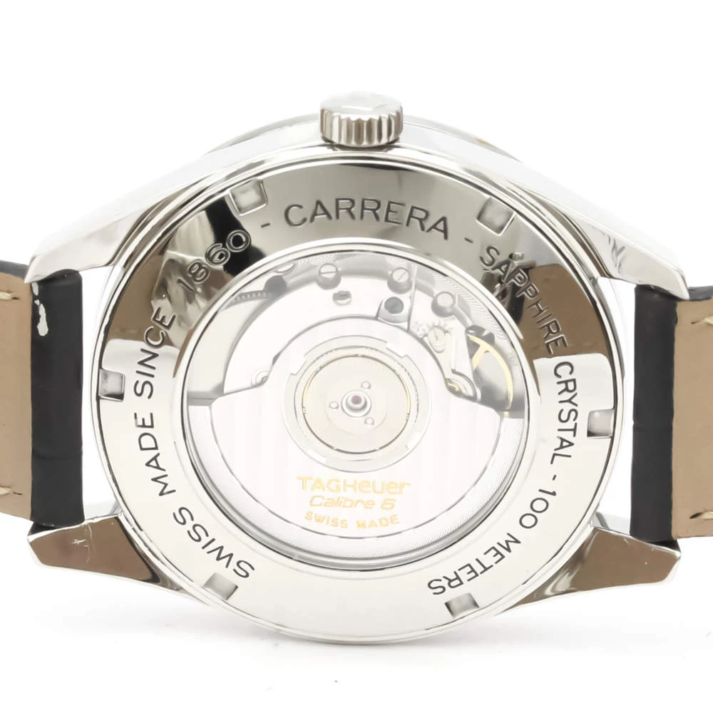 Tag Heuer Silver Stainless Steel Carrera WAS2111 Automatic Men's Wristwatch 39 MM For Men 3 Tag Heuer Silver Stainless Steel Carrera WAS2111 Automatic Men's Wristwatch 39 MM For Men - Image 3