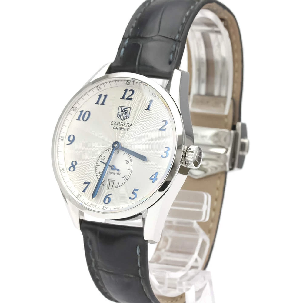 Tag Heuer Silver Stainless Steel Carrera WAS2111 Automatic Men's Wristwatch 39 MM For Men 2 Tag Heuer Silver Stainless Steel Carrera WAS2111 Automatic Men's Wristwatch 39 MM For Men - Image 2