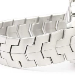 Tag Heuer Silver Stainless Steel Link Calibre 16 Chronograph Automatic CAT2011 Men's Wristwatch 43 MM For Men -Tag Heuer Sales Shop luxury men tag heuer used watches p415618 004