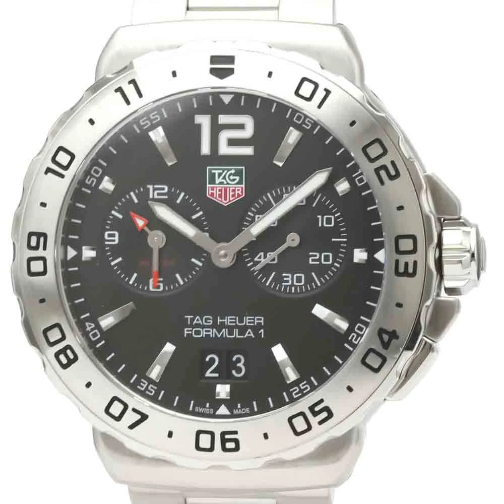 Tag Heuer Black Stainless Steel Formula 1 Grand Date Men's Wristwatch WAU111A Men's Wristwatch 42 MM For Men 2 Tag Heuer Black Stainless Steel Formula 1 Grand Date Men's Wristwatch WAU111A Men's Wristwatch 42 MM For Men - Image 2