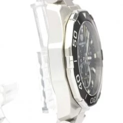 Tag Heuer Black Stainless Steel Aquaracer Quartz CAY111A Men's Wristwatch 43 MM For Men -Tag Heuer Sales Shop luxury men tag heuer used watches p435268 005