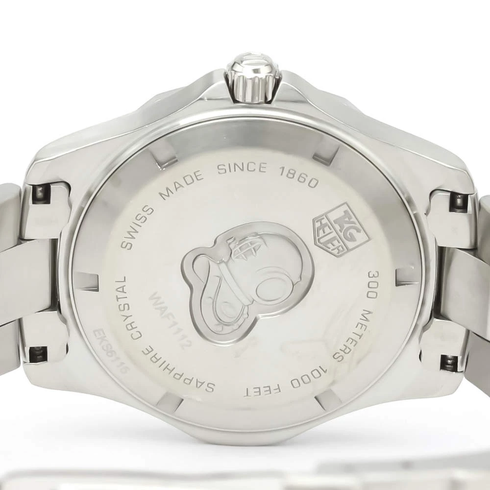 Tag Heuer Silver Stainless Steel Aquaracer WAF1112 Quartz Men's Wristwatch 39 MM For Men 3 Tag Heuer Silver Stainless Steel Aquaracer WAF1112 Quartz Men's Wristwatch 39 MM For Men - Image 3