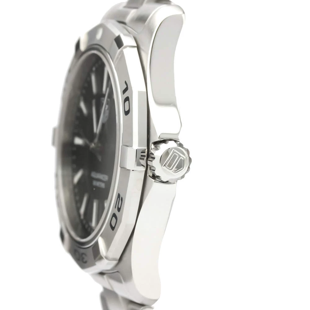 Tag Heuer Black Stainless Steel Aquaracer WAP1110 Quartz Men's Wristwatch 40 MM For Men 6 Tag Heuer Black Stainless Steel Aquaracer WAP1110 Quartz Men's Wristwatch 40 MM For Men - Image 6
