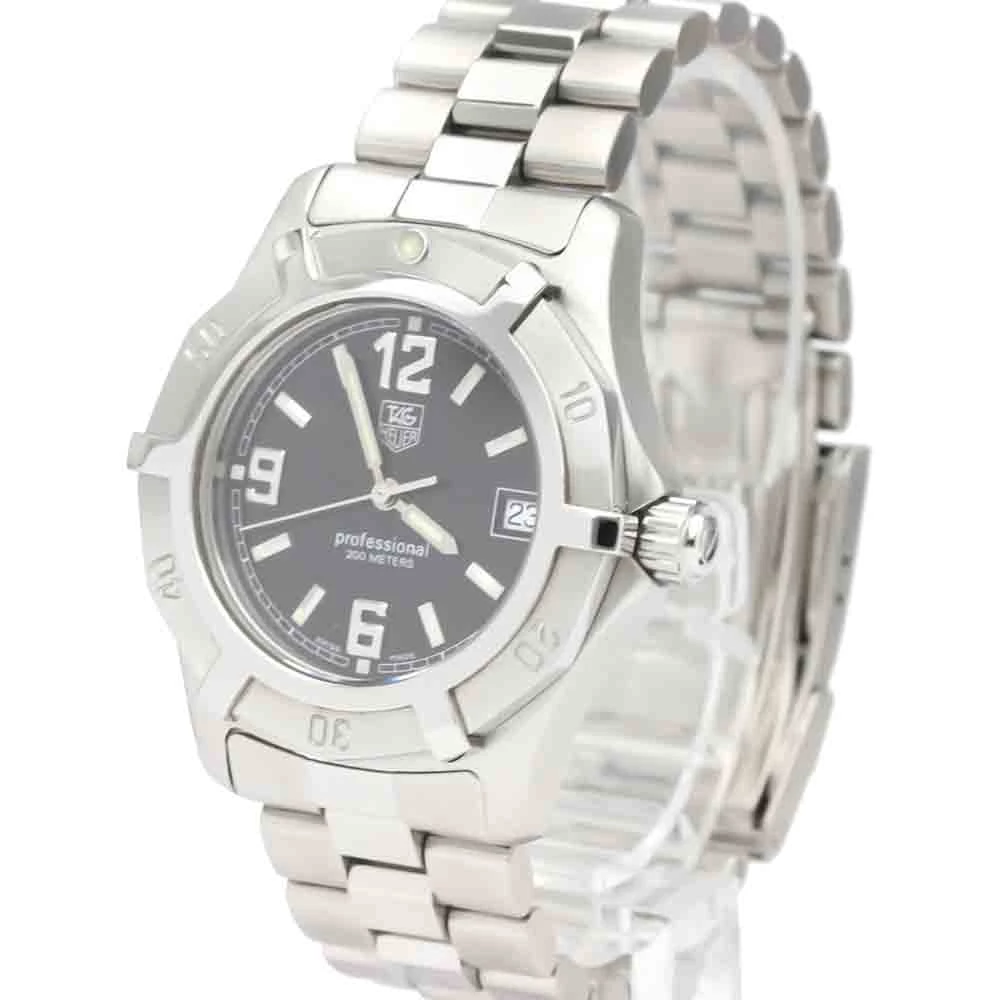Tag Heuer Black Stainless Steel Professional 200M Quartz WN1210 Men's Wristwatch 34 MM For Men 1 Tag Heuer Black Stainless Steel Professional 200M Quartz WN1210 Men's Wristwatch 34 MM For Men