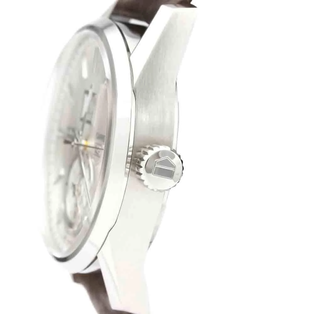 Tag Heuer Silver Stainless Steel Carrera Calibre 8 GMT Automatic WAR5011 Men's Wristwatch 41 MM For Men 6 Tag Heuer Silver Stainless Steel Carrera Calibre 8 GMT Automatic WAR5011 Men's Wristwatch 41 MM For Men - Image 6