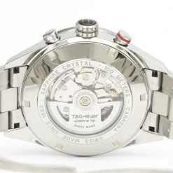 Tag Heuer Black Stainless Steel Carrera Calibre 16 Day Date Chronograph CV2A10 Men's Wristwatch 43 MM For Men -Tag Heuer Sales Shop luxury men tag heuer used watches p438113 006