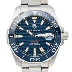 Tag Heuer Blue Ceramic Stainless Steel Aquaracer WAY211C.BA0928 Men's Wristwatch 41 Mm For Men -Tag Heuer Sales Shop luxury men tag heuer used watches p461412 001