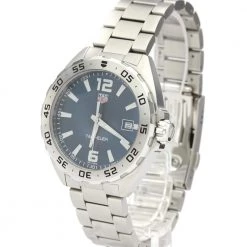 Tag Heuer Blue Stainless Steel Formula 1 WAZ1118 Quartz Men's Wristwatch 41 MM For Men