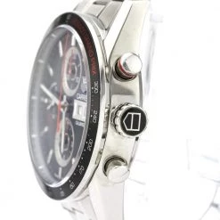 Tag Heuer Black Stainless Steel Carrera Monaco Grand Prix CV2A1F Automatic Men's Wristwatch 43 MM For Men -Tag Heuer Sales Shop luxury men tag heuer used watches p472548 001