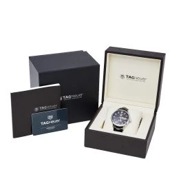 Tag Heuer Black Stainless Steel Carrera WAR201C.FC6266 Automatic Men's Wristwatch 41 Mm For Men -Tag Heuer Sales Shop luxury men tag heuer used watches p475490 009