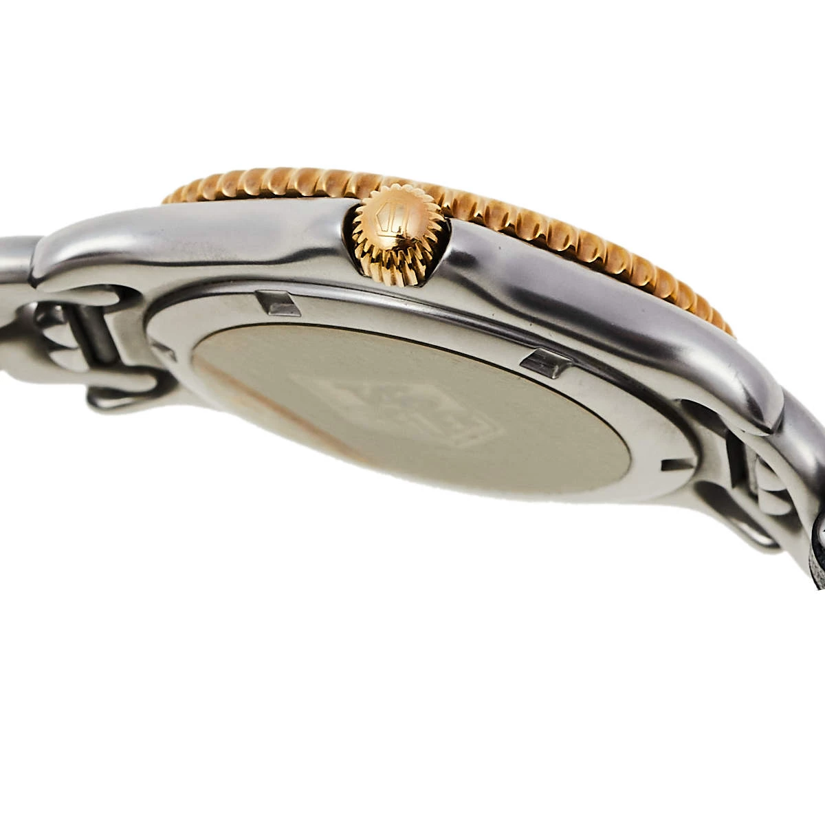 TAG Heuer Vintage White Two-Tone Stainless Steel Professional S/EL S95.806K Men's Wristwatch 38 Mm For Men 6 TAG Heuer Vintage White Two-Tone Stainless Steel Professional S/EL S95.806K Men's Wristwatch 38 Mm For Men - Image 6