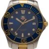 Tag Heuer Blue Gold-Plated Stainless Steel Aquaracer Men's Wristwatch 41MM For Men