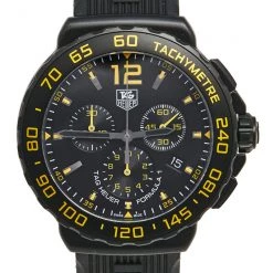 Tag Heuer Black PVD Plated Stainless Steel Formula 1 CAU111E Men's Wristwatch 42 Mm For Men -Tag Heuer Sales Shop luxury men tag heuer used watches p496794 006