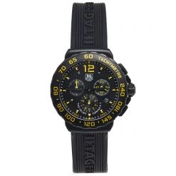 Tag Heuer Black PVD Plated Stainless Steel Formula 1 CAU111E Men's Wristwatch 42 Mm For Men