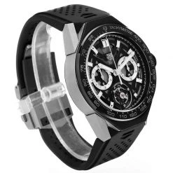 Tag Heuer Black Titanium Carrera Tourbillon Chronograph ACBF5A80 Men's Wristwatch 46 MM For Men -Tag Heuer Sales Shop luxury men tag heuer used watches p505171 003