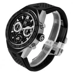 Tag Heuer Black Titanium Carrera Tourbillon Chronograph ACBF5A80 Men's Wristwatch 46 MM For Men -Tag Heuer Sales Shop luxury men tag heuer used watches p505171 008